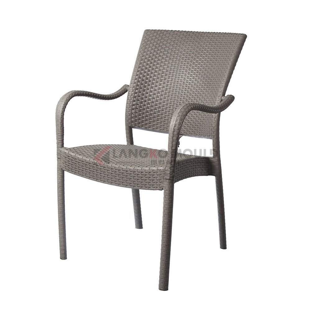 Plastic rattan chair mold 02